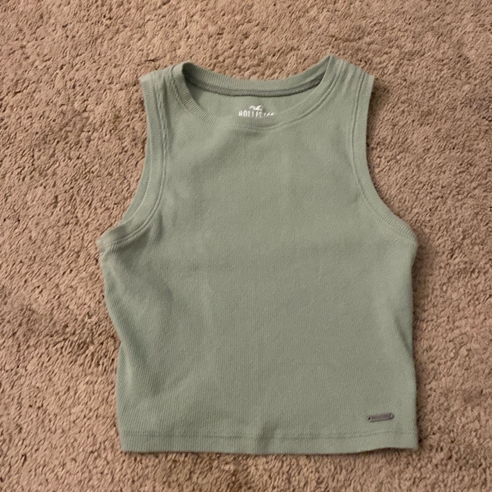 sage green tank top